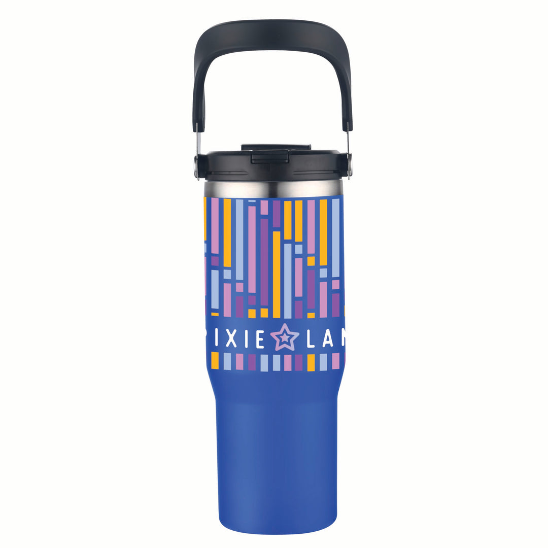 30 oz Double Wall Tumbler With Flip Straw And Ergonomic Handle
