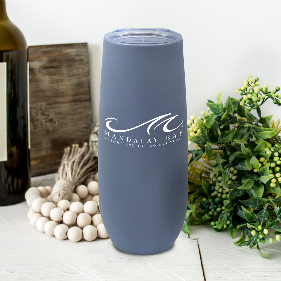 14 Oz. Vacuum Insulated Stainless Steel Champagne Flute With Rubberized Finish