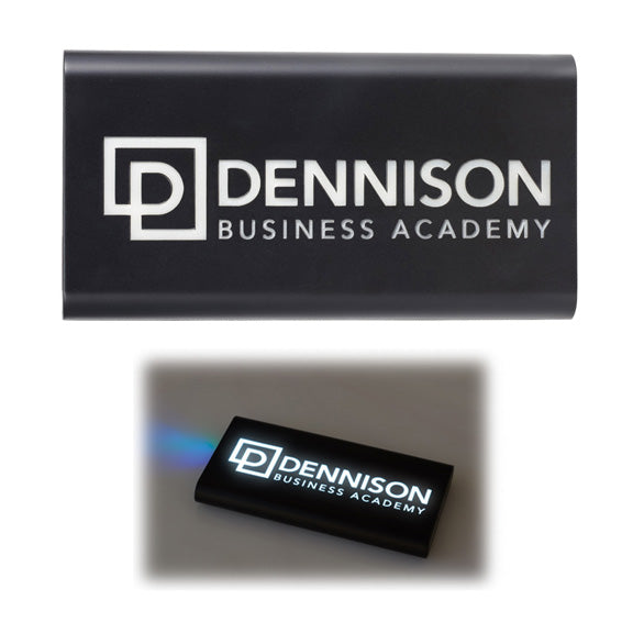 Glisten Light Up Wireless Powerbank With 2 In 1 Cable