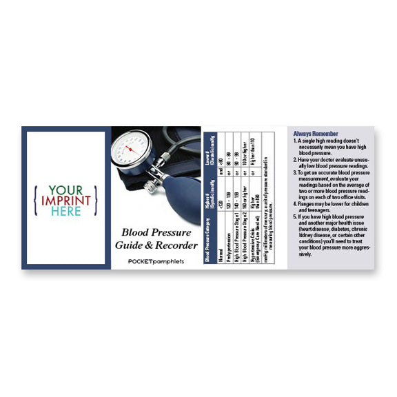 Blood Pressure Guide and Recorder Pocket Pamphlet