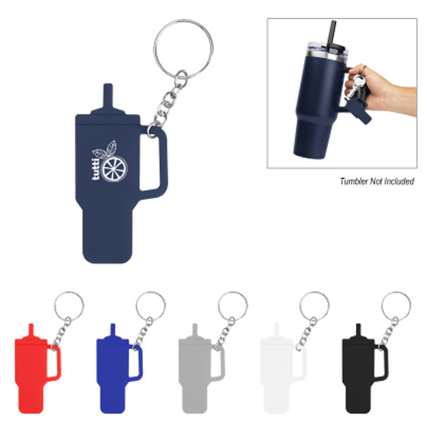 Intrepid Tumbler Shaped Silicone Key Ring