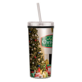 16 OZ Niagara Insulated Tumbler W/ Full color Insert and Straw Lid