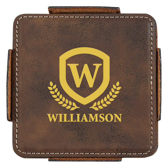 4 Piece Stitched Coaster Set Silkscreen