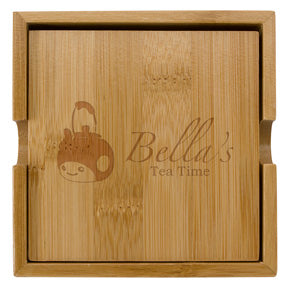 Bamboo Coaster Set