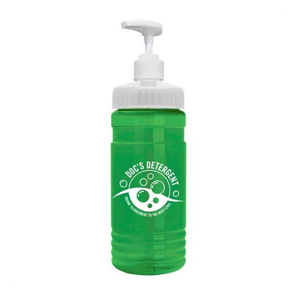 20 Oz. Pump Lid Transparent Bottle -