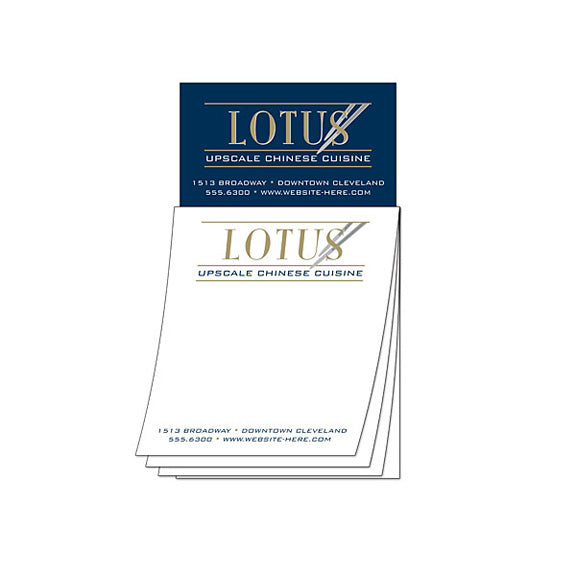 Custom Magna-Pad - 3.5x6.25 50-Sheet with Business Card Magnet