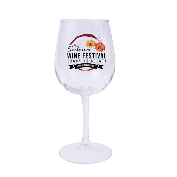 12 Oz Full Color Wine Glass
