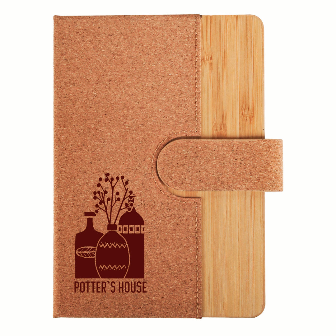 Cork And Bamboo Notebook / Journal With FSC Certified Paper