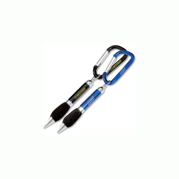 Soft Grip Metal Pen with Carabiner