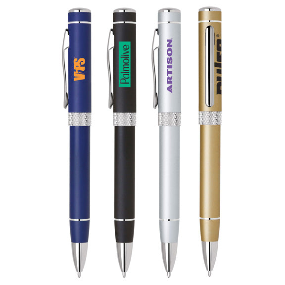 Diamond Cut Middle Ring Metal Pen
