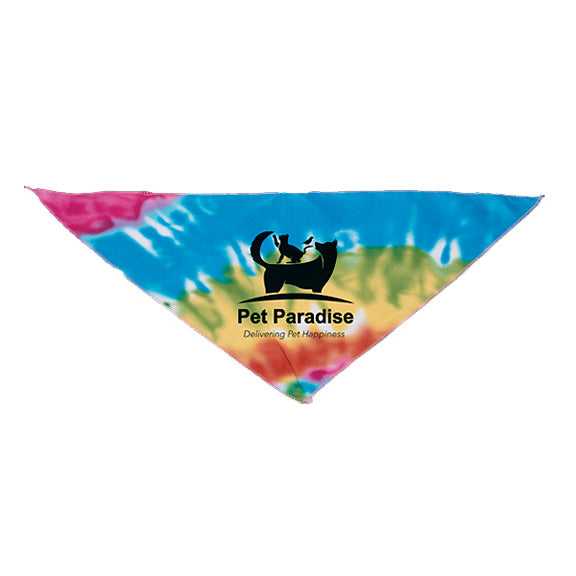 Tie Dye Triangle Bandana-Large