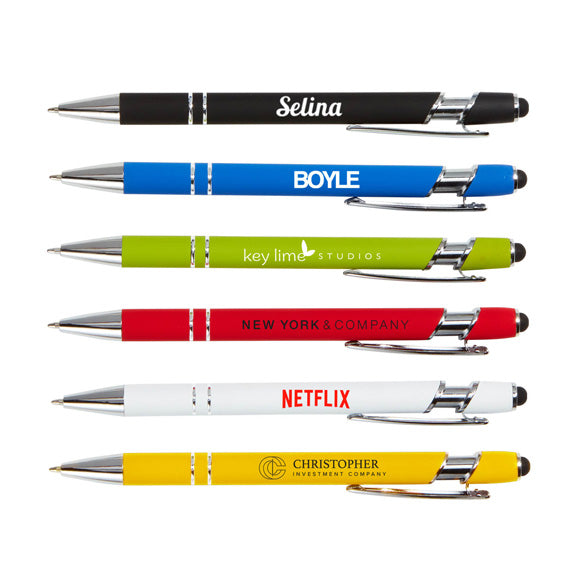Aluminum Rubberized Stylus Pen