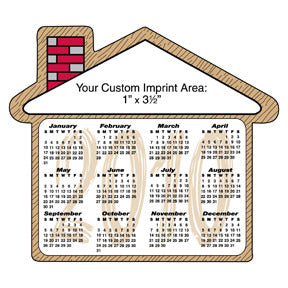 House Shaped Calendar Magnet