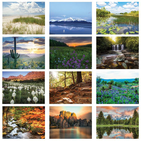 American Scenic Wall Calendar