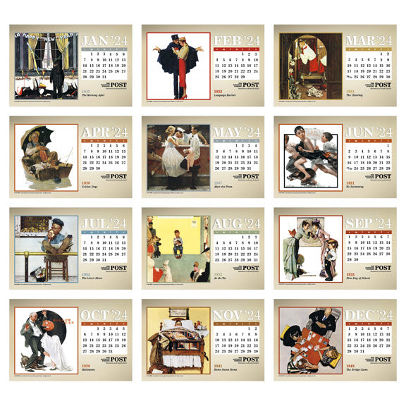 The Saturday Evening Post Large Desk Calendar