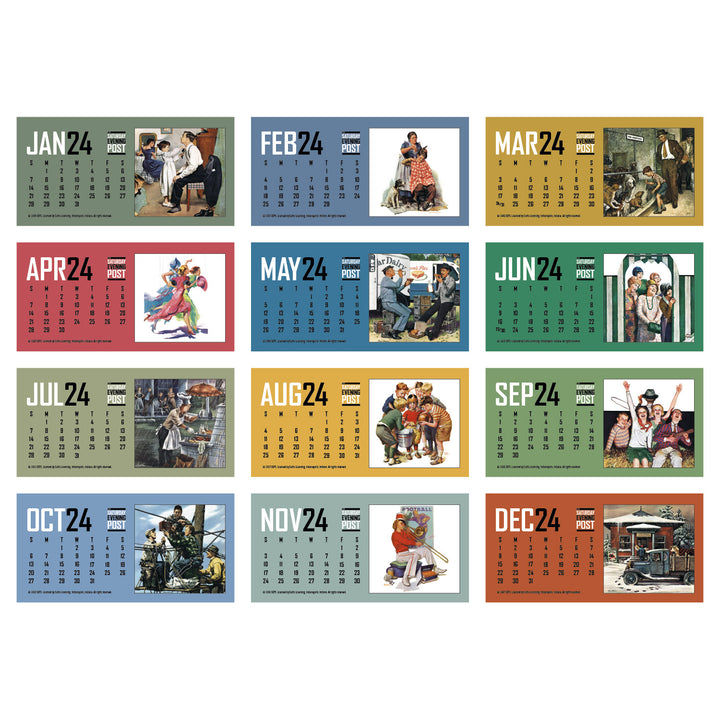 The Saturday Evening Post Desk Calendar