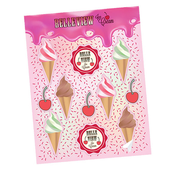 8.5 x11 Kiss Cut Stickersheets