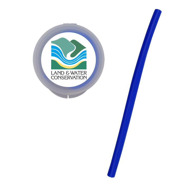 Silicone Straw In Round Container