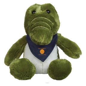 6 Inch Plush Allie Gator With Bandana