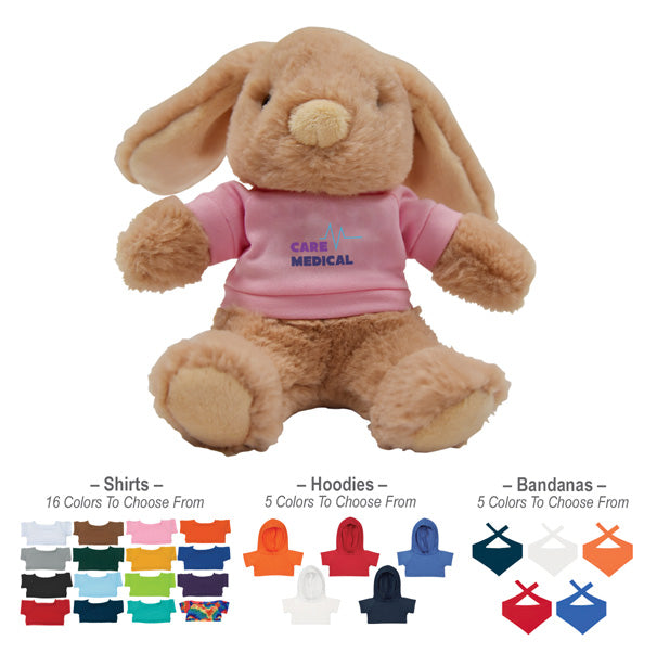 6 inch Lop Eared Bunny With Shirt