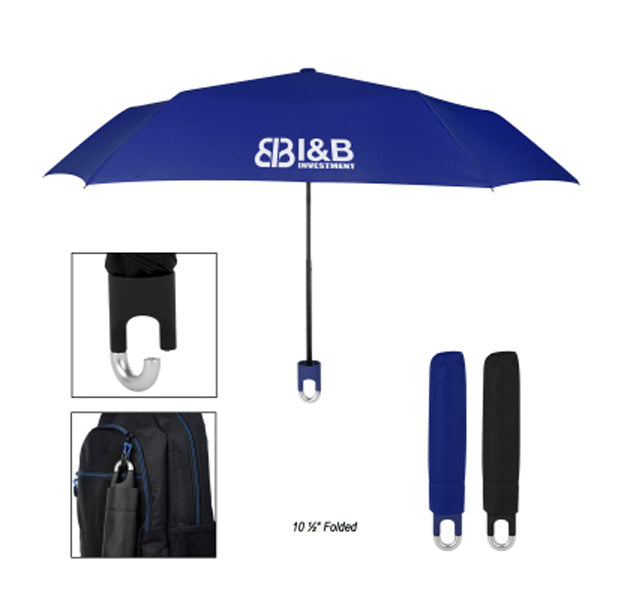 38 Inch Arc Clipper Compact Telescopic Umbrella