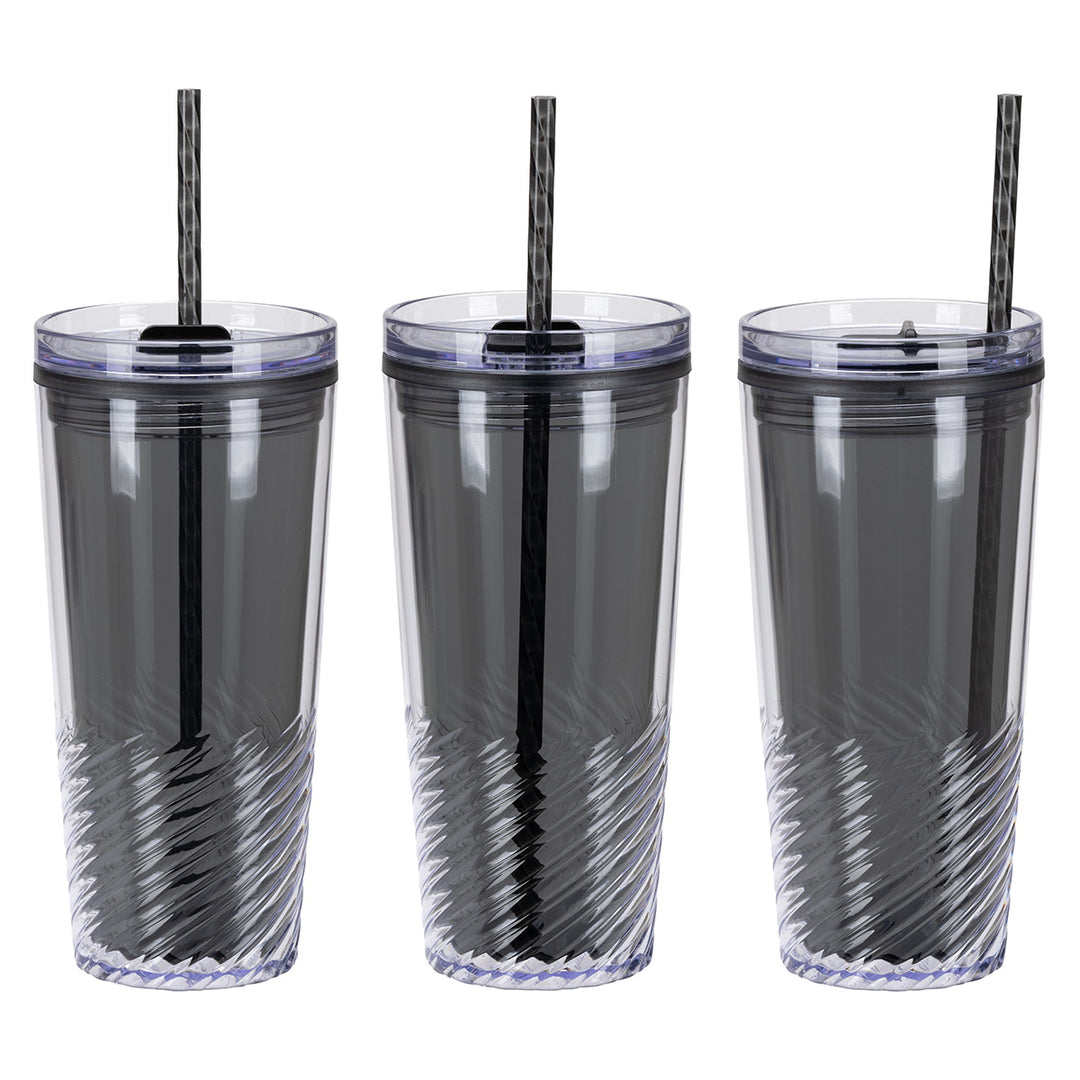 Clio 20 oz  2-in-1 Recycled Acrylic Straw Tumbler
