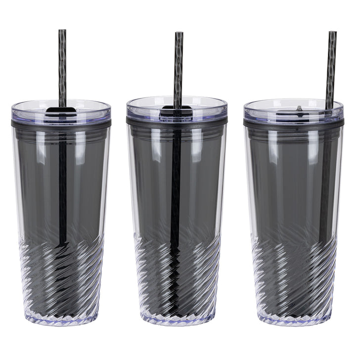 Clio 20 oz  2-in-1 Recycled Acrylic Straw Tumbler