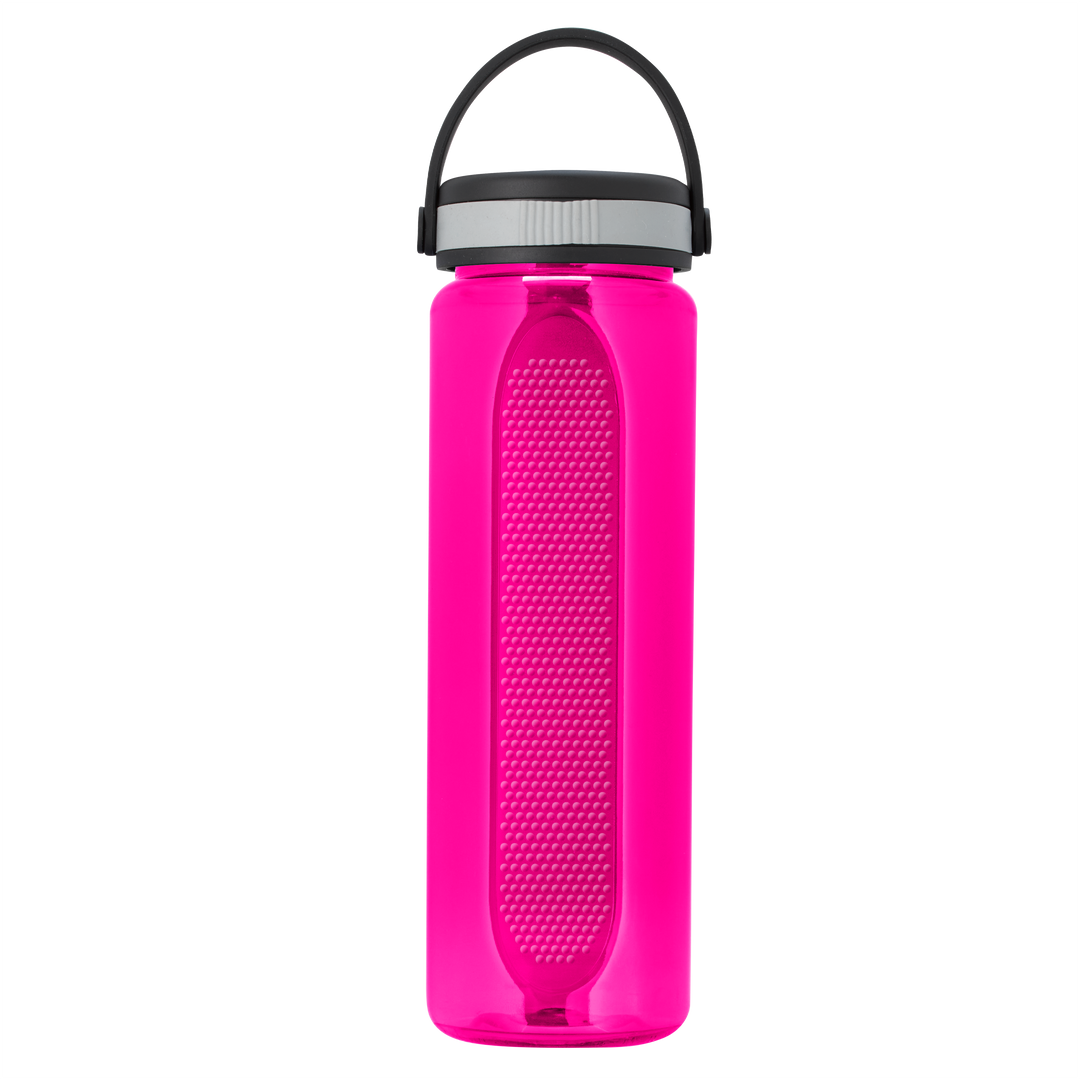 Boss Embossed RPET Bottle with Grip Lid - 26 oz.
