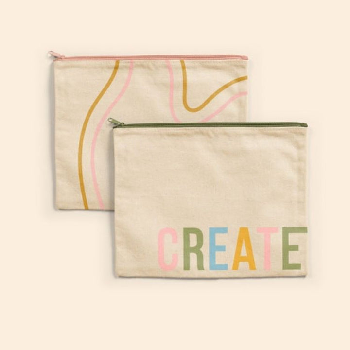 DOLLFACE POUCH - NATURAL CANVAS