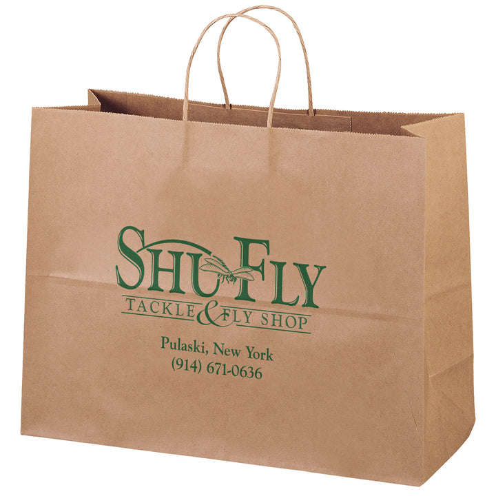 Eco Vogue - Kraft-Brown Shopper - Flexo Ink Print