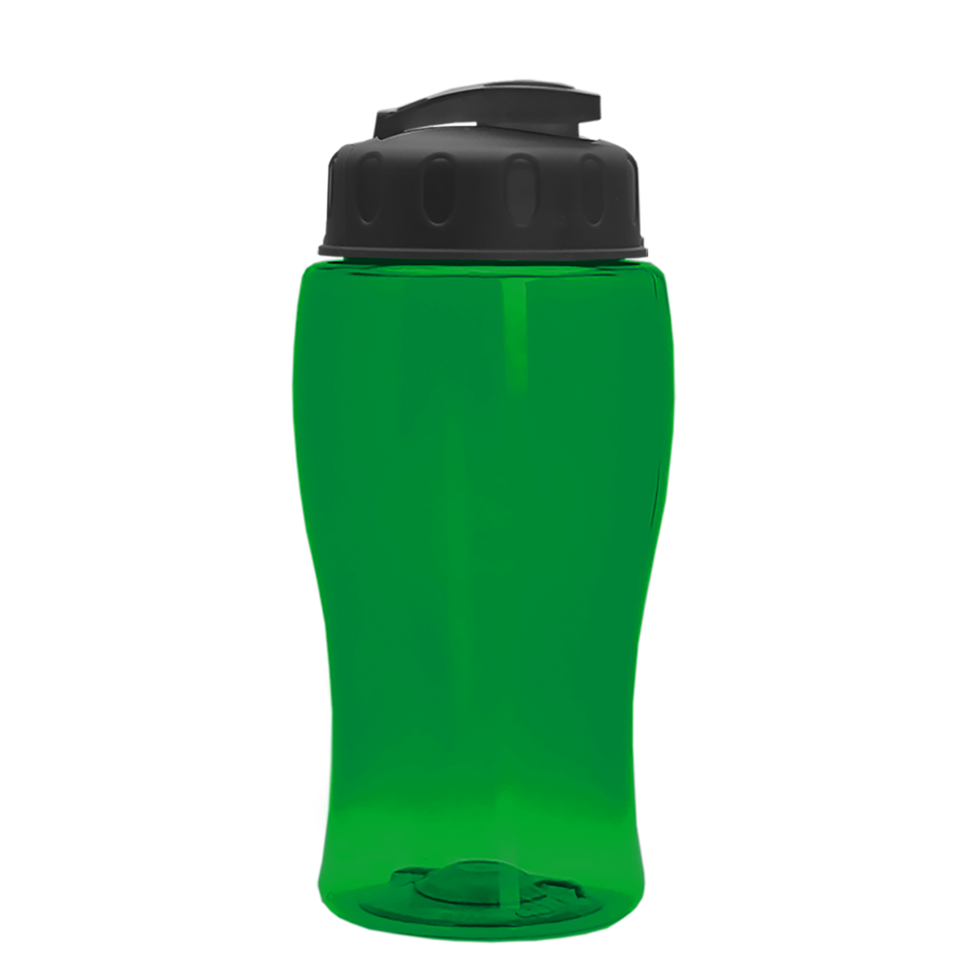 Poly-Pure Jr. - 18 oz. Transparent Bottle with USA Flip