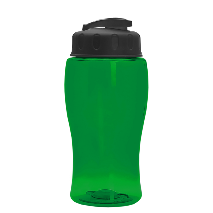 Poly-Pure Jr. - 18 oz. Transparent Bottle with USA Flip