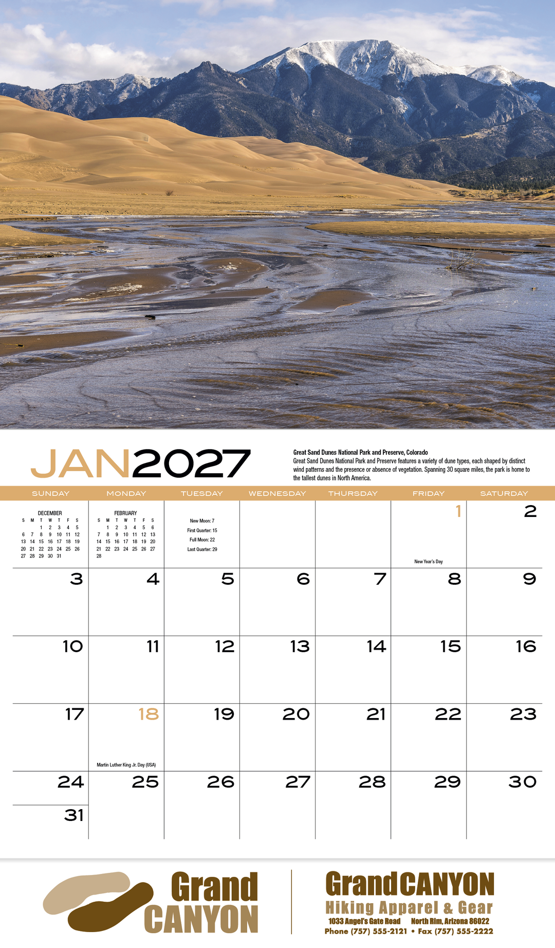 HotLine® Products Earth Appointment Calendar - Stapled