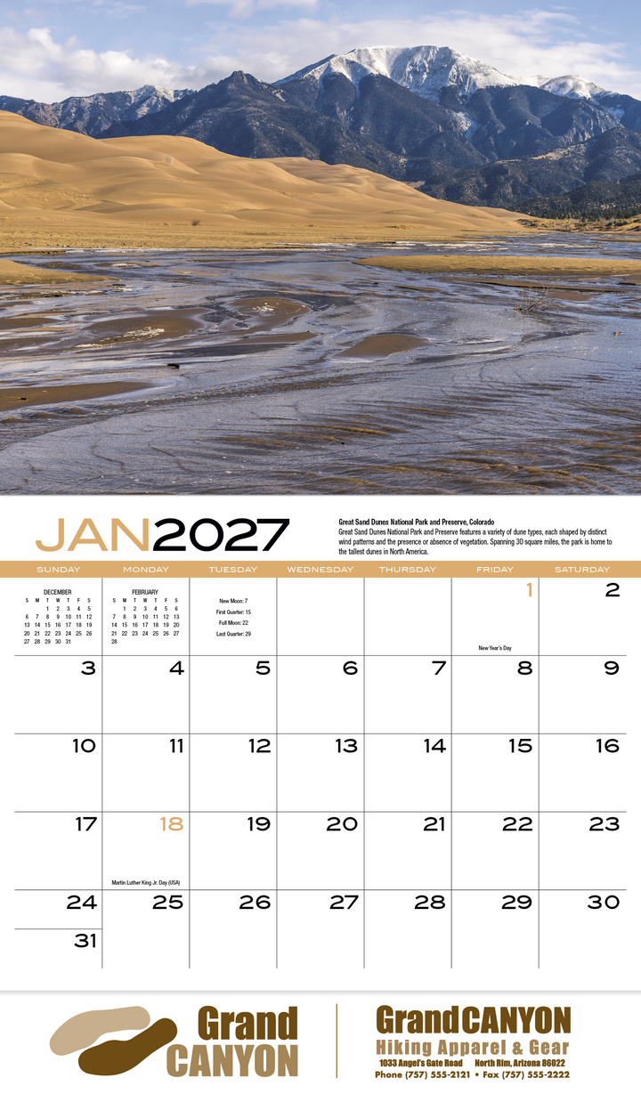 HotLine® Products Earth Appointment Calendar - Stapled