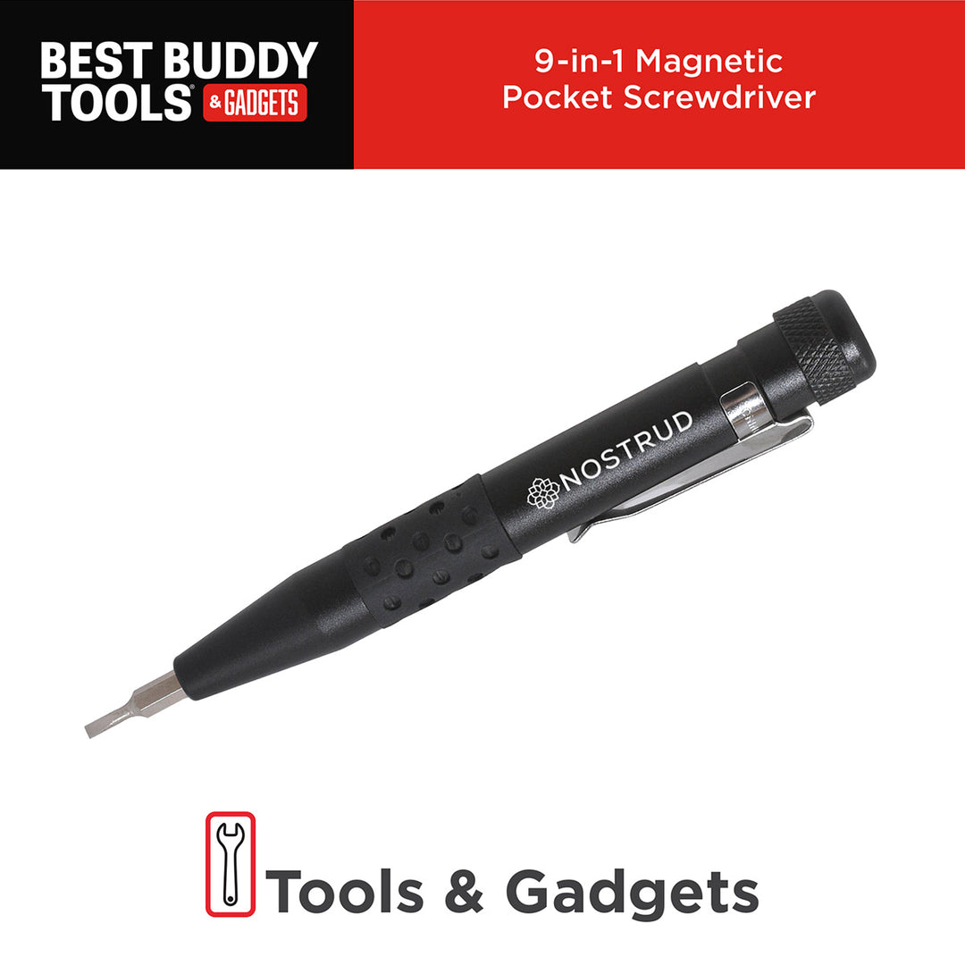 Best Buddy Tools® 9-in-1 Magnetic Pocket Screwdriver