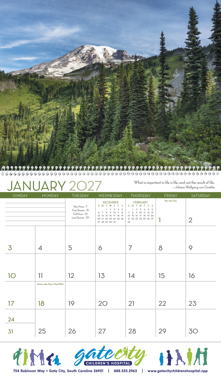 Triumph® Calendars Scenic Inspirations Calendar
