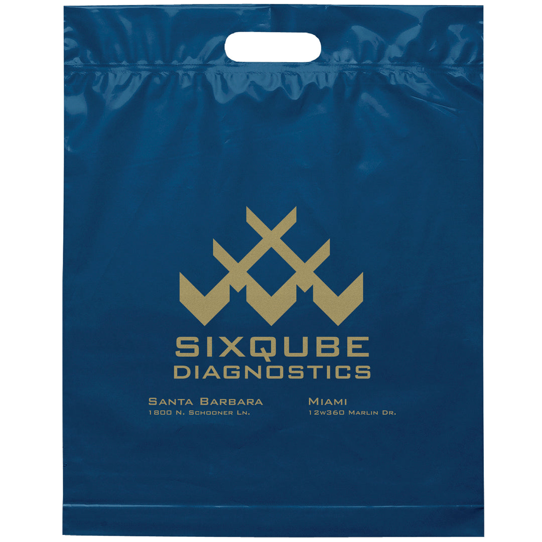 Die Cut Handle Bag - 15W x 19H x 3 - Flexo Ink Print