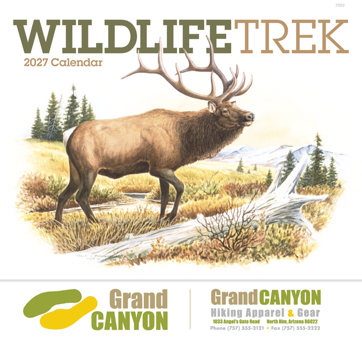 Good Value™ Wildlife Trek - Stapled Calendar