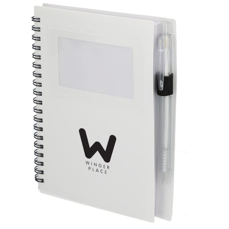 FSC® Recycled 5" x 7" Star Spiral Notebook with Pe