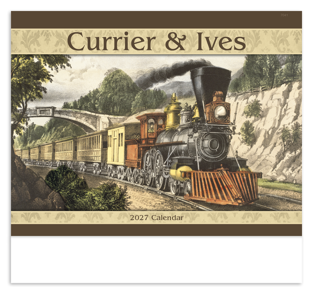 Good Value™ Currier & Ives - Stapled Calendar