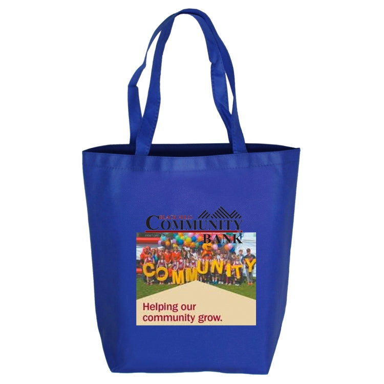 15"W x 14"H x 5"Gusset - "CORAL ECONOMY" Grocery and Shopping Tote Bag