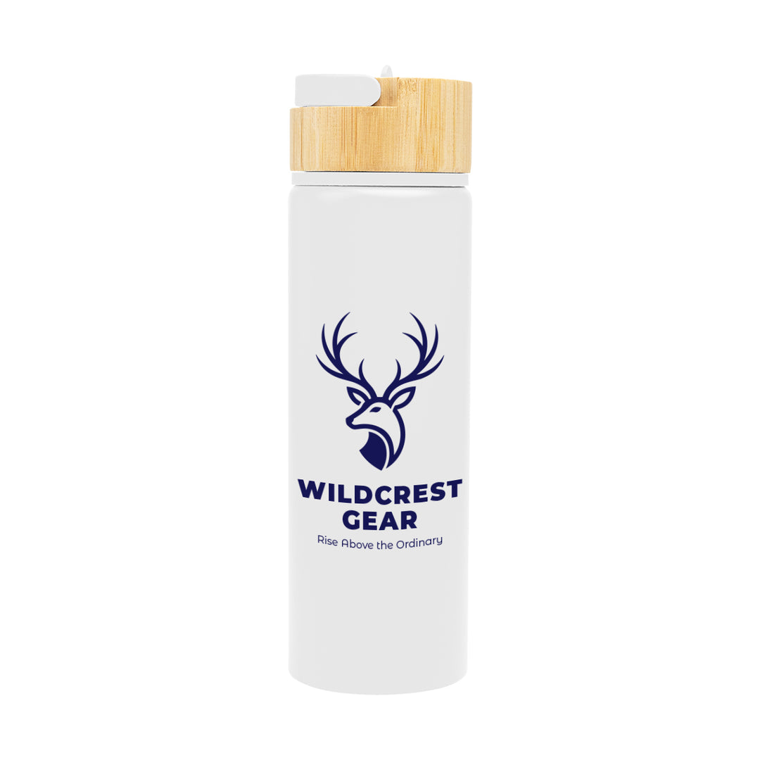 27 Oz. Ellis Recycled Aluminum Bottle With Bamboo Lid
