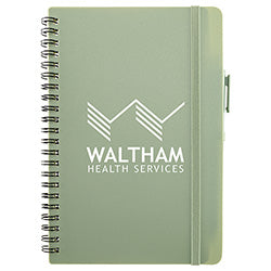 Avignon Repreve® Recycled Hardcover Spiral Notebook with Pen