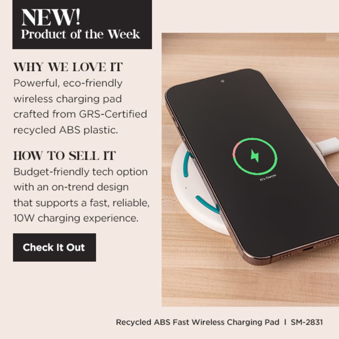 Recycled ABS Fast Wireless Charging Pad