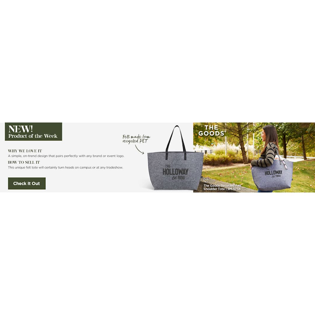 THE GOODS™ Recycled Felt Shoulder Tote