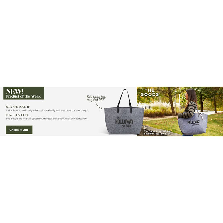 THE GOODS™ Recycled Felt Shoulder Tote