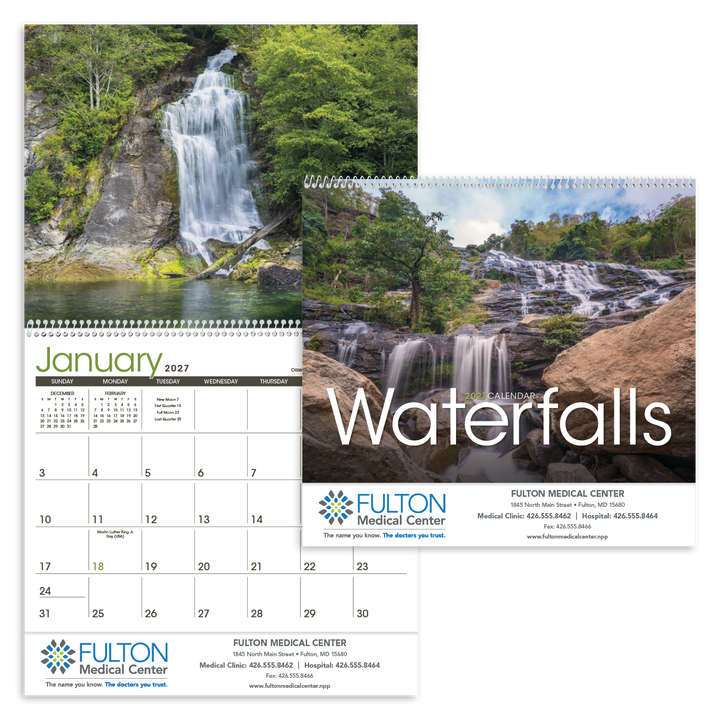 Triumph® Calendars Waterfalls Calendar