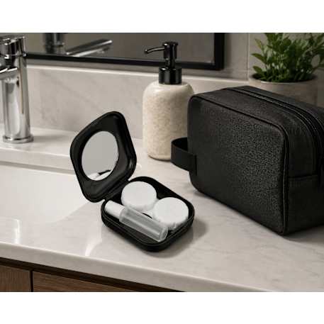 Recycled Contact Lens Travel Kit w Mirror