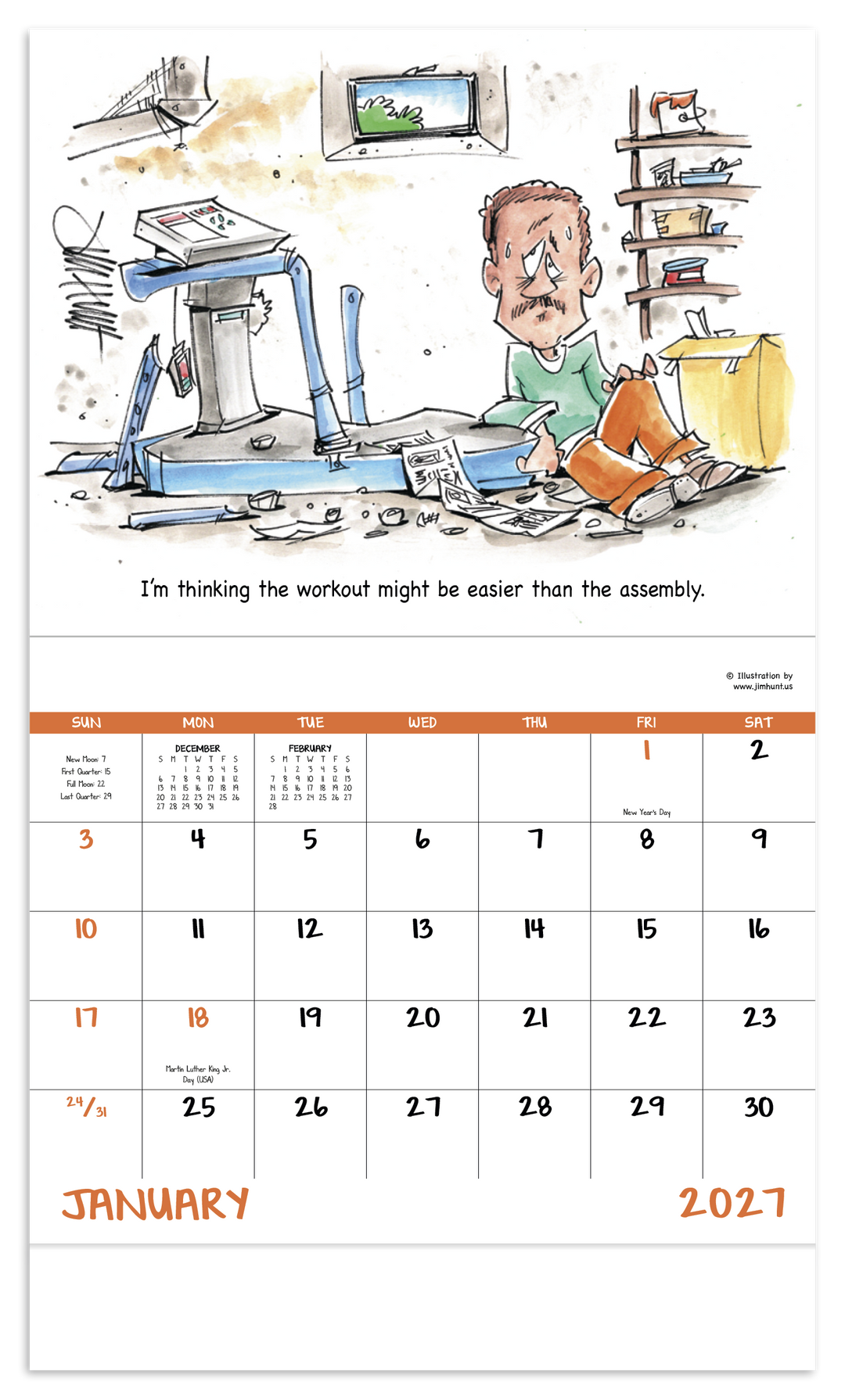 Good Value™ Laughing It Up - Stapled Calendar