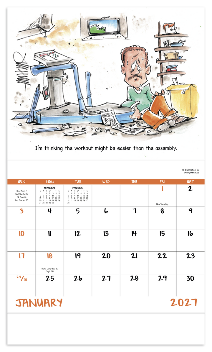 Good Value™ Laughing It Up - Stapled Calendar